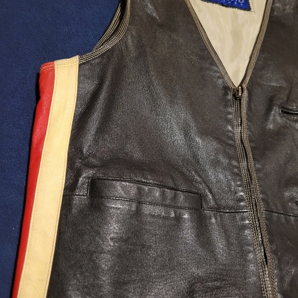 Leather Biker Vest by Beyond Leather - Picture 10 of 14